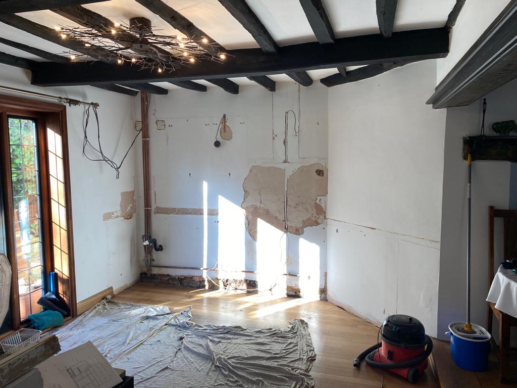 Room with Carpet Cleaner