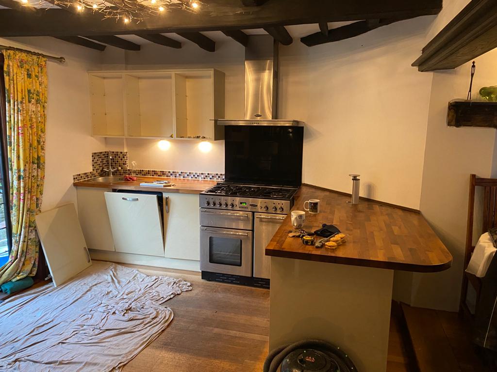 Kitchen with Oven and Stove